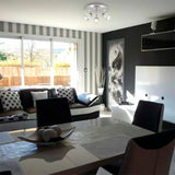 KIT DE 2 PIEZAS DE LUMINARIO INTERIOR SOBREP/TECHO 3 LUCES 18W 100-240V GU10 3X50W CRISTAL PERLADO SATINADO TECNOLITE