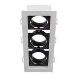 KIT DE 2 PIEZAS DE LAMPARA DE INTERIOR EMPOTRABLE ALICANTE II TECNOLITE BASE GX5.3 DIRIGIBLE BLANCO