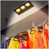 KIT DE 2 PIEZAS DE LAMPARA DE INTERIOR EMPOTRABLE ATLAS III TECNOLITE BASE GX5.3 NEGRO