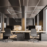 KIT DE 2 PIEZAS DE INTERIOR REGLETA LED 18W 3000K NEGRO