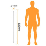 KIT DE 2 PIEZAS DE INTERIOR REGLETA LED 18W 6500K BLANCO