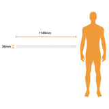 KIT DE 2 PIEZAS DE LAMPARA LINEAL LED TECNOLITE RUBIDEA IV PARA SOBREPONER 18W LUZ BLANCA DINAMICA