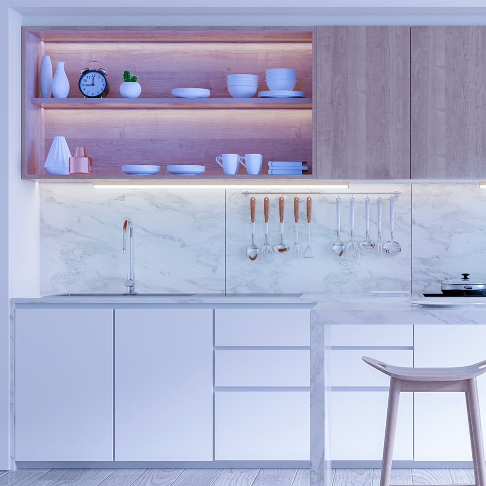 KIT DE 11 PIEZAS DE LAMPARA REGLETA LED INTERCONECTABLE 1.17M SOBREPONER 18W LUZ DE DIA NO ATENUABLE