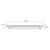 KIT DE 3 PIEZAS DE LAMPARA LINEAL LED TECNOLITE CAPELA I PARA SOBREPONER 18W LUZ BLANCA NEUTRA