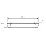 KIT DE 5 PIEZAS DE LINEAL INT LED 18W100-240V1620LM6500K B LEDA I TECNOLITE