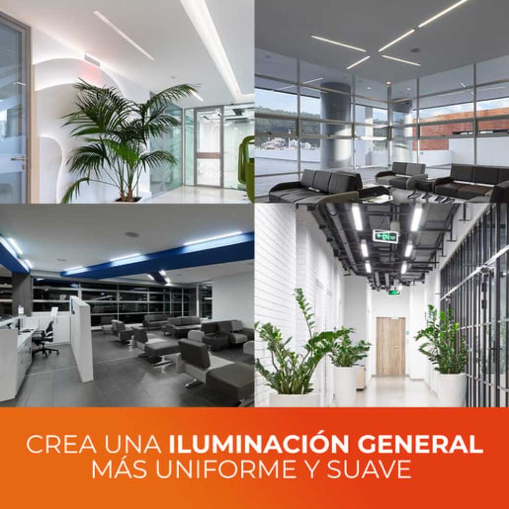 KIT DE 5 PIEZAS DE LINEAL INT LED 18W100-240V1620LM6500K B LEDA I TECNOLITE