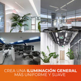 KIT DE 5 PIEZAS DE LINEAL INT LED 18W100-240V1620LM6500K B LEDA I TECNOLITE