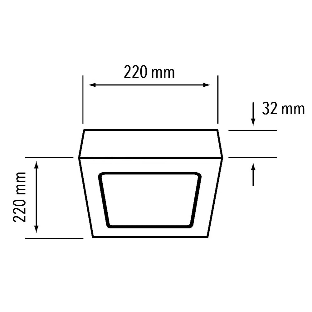 KIT DE 6 PIEZAS DE LÁMPARA DE INTERIOR LED ALGEDI III TECNOLITE PARA SOBREPONER 18W LUZ DE DÍA  *** OFRECER 86493 ***