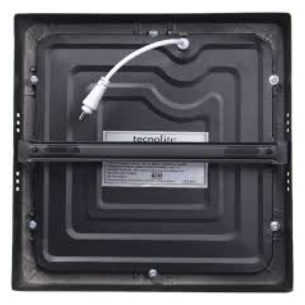 KIT DE 5 PIEZAS DE LUM LED SOBREPONER CUADRADO 18W 6500K 100-240V NEGRO