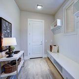 KIT DE 5 PIEZAS DE LUM LED SOBREPONER CUADRADO 18W 6500K 100-240V NEGRO