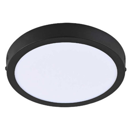 KIT DE 6 PIEZAS DE LUM LED SOBREPONER REDONDO 18W 6500K 100-240V NEGRO