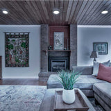 KIT DE 6 PIEZAS DE LUM LED SOBREPONER REDONDO 18W 6500K 100-240V NEGRO