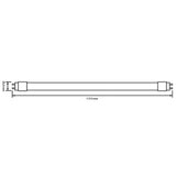 KIT DE 18 PIEZAS DE TUBO LED OGMA II TECNOLITE 18W TRANSPARENTE LUZ BLANCA NEUTRA BASE G13 ***CONEXION AMBOS LADOS***