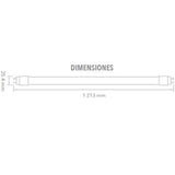 KIT DE 17 PIEZAS DE TUBO LED OGMA II TECNOLITE 18W TRANSPARENTE LUZ DE DIA BASE G13 ***CONEXION AMBOS LADOS***