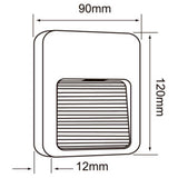 KIT DE 3 PIEZAS DE LÁMPARA LED DE EXTERIOR AVIOR TECNOLITE PARA SOBREPONER 1.5W LUZ SUAVE CÁLIDA NEGRO