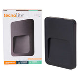 KIT DE 3 PIEZAS DE LÁMPARA LED DE EXTERIOR AVIOR TECNOLITE PARA SOBREPONER 1.5W LUZ SUAVE CÁLIDA NEGRO