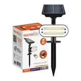 KIT DE 2 PIEZAS DE LUMINARIO EXT LED 1.6W 3.7VCD 120LM 30K NGR