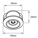 KIT DE 3 PIEZAS DE INT EMP LED 1W100-240V75LMIP203000K N FORAMEN I TECNOLITE