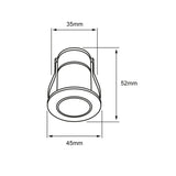 KIT DE 2 PIEZAS DE INT EMP LED 1W100-240V65LMIP6203000K B FORAMEN II TECNOLITE