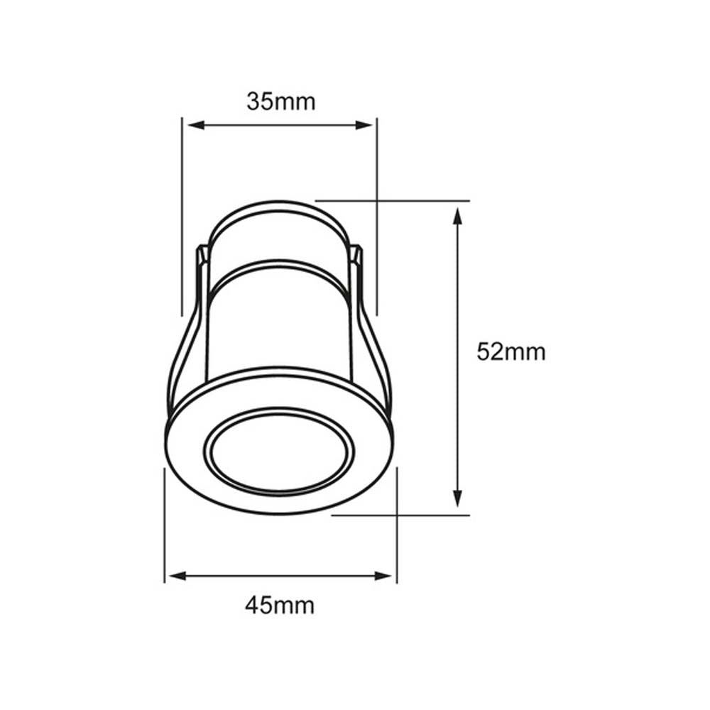 KIT DE 2 PIEZAS DE INT EMP 1W100-240V65LMIP6203000K N FORAMEN II TECNOLITE
