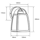 KIT DE 2 PIEZAS DE FAROL DE EXTERIOR SIRIO TECNOLITE PARA SOBREPONER BASE E27