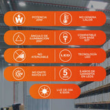 KIT DE 19 PIEZAS DE FOCO LED 20W/100-240V. ALTA POTENCIA BLANCO 6500K L.D. *** OFRECER 86322 ***