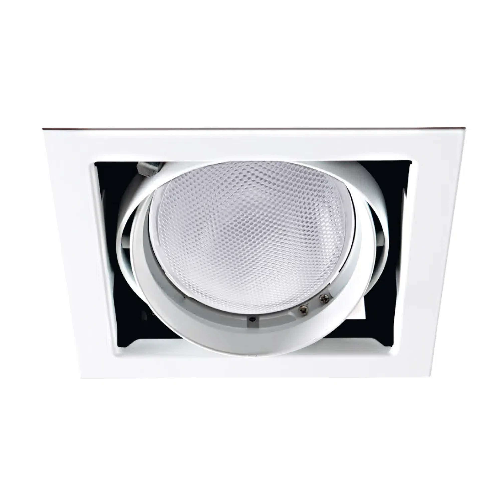 KIT DE 2 LÁMPARAS EMPOTRABLE DIRIGIBLE BASE E27 BLANCO LUYTEN I TECNOLITE