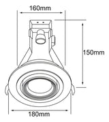 KIT DE 2 LAMPARAS DIRIGIBLES ALULA PARA BASE E27 COLOR BLANCO TECNOLITE