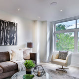 KIT DE 4 PIEZAS DE LUMINARIO INT. EMPOT. TECHO 20W/100-277V. 4000K BLANCO LUZ BLANCA NEUTRA KAMUY