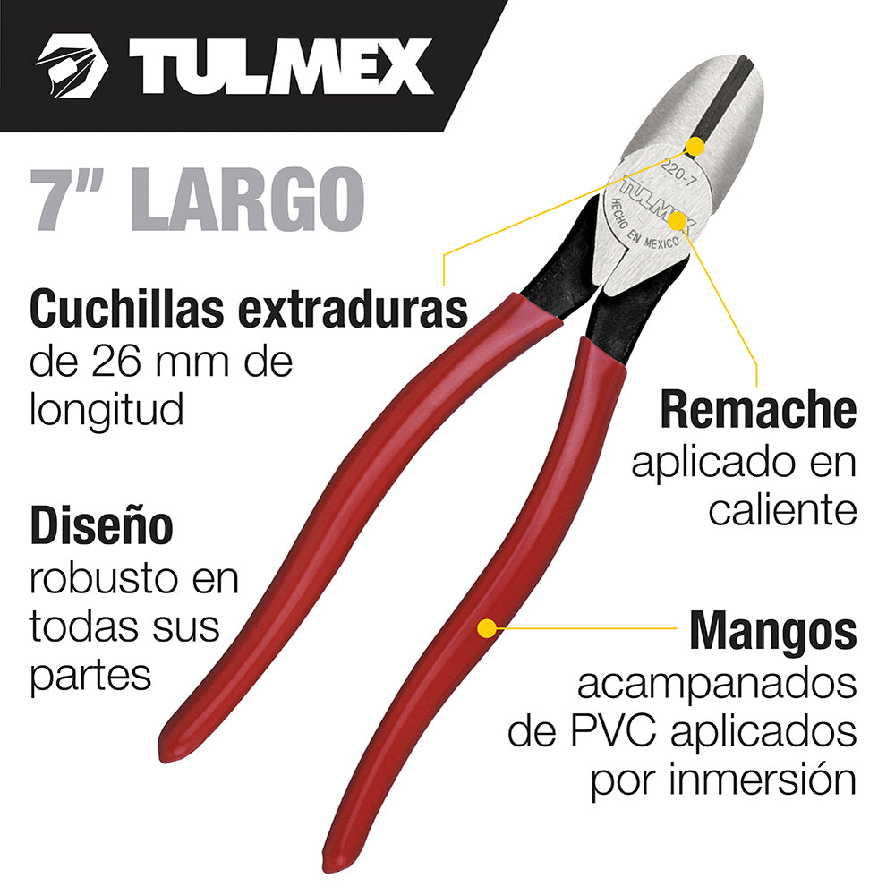 KIT DE 2 PINZAS DE CORTE DIAGONAL DE 7 PULGADAS PARA TRABAJO PESADO KLEIN TOOLS