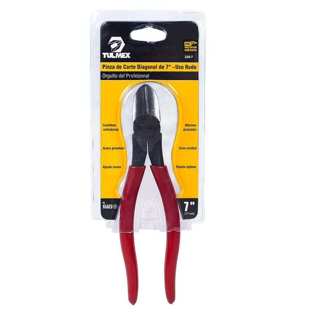 KIT DE 2 PINZAS DE CORTE DIAGONAL DE 7 PULGADAS PARA TRABAJO PESADO KLEIN TOOLS