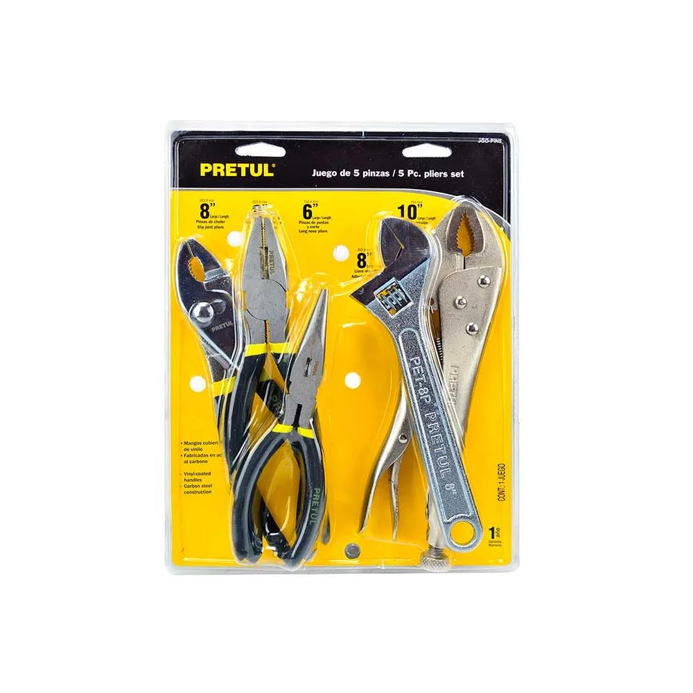 KIT DE 2 JUEGOS DE 4 PINZAS Y 1 PERICO CADA UNO TRUPER