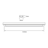 KIT DE 2 PIEZAS DE INTERIOR REGLETA LED 24W 3000K