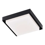 KIT DE 2 PIEZAS DE PLAFON CUADRO LED SOBREP. TECHO 24W/127V. 3000K ALUM. NEGRO OKAB II