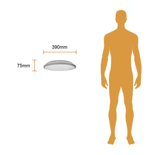 KIT DE 2 PIEZAS DE LAMPARA PLAFON LED TECHO COCIBOLA I 24W LUZ BLANCA AJUSTABLE GRAN FORMATO NO ATENUABLE