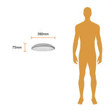 KIT DE 2 PIEZAS DE LAMPARA PLAFON LED TECHO COCIBOLA I 24W LUZ BLANCA AJUSTABLE GRAN FORMATO NO ATENUABLE