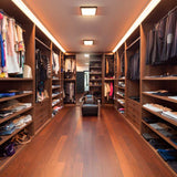 KIT DE 5 PIEZAS DE LUM LED SOBREPONER CUADRADO 24W 3000K 100-240V NEGRO