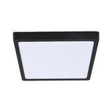 KIT DE 5 PIEZAS DE LUM LED SOBREPONER CUADRADO 24W 6500K 100-240V NEGRO