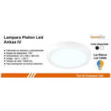 KIT DE 5 PIEZAS DE LÁMPARA DE INTERIOR LED ANKAA IV TECNOLITE PARA SOBREPONER PLAFÓN 24W LUZ SUAVE CÁLIDA LED INTEGRADO