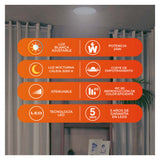 KIT DE 3 PIEZAS DE LAMPARA DOWNLIGHT DE INTERIOR PARA EMPOTRAR DE 18W COLOR BLANCO AINALA III TECNOLITE