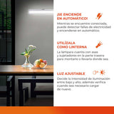 KIT DE 6 PIEZAS DE LÁMPARA DE EMERGENCIA LED TECNOLITE MEBSUTA I RECARGABLE 0.5W LUZ DE DÍA PORTÁTIL LED INTEGRADO