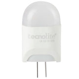 KIT DE 8 PIEZAS DE FOCO LED TECNOLITE TIPO AMPOLLETA 12V / 2W LUZ SUAVE CALIDA BASE G4