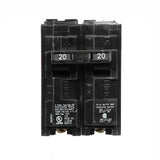 KIT DE 2 INTERRUPTORES AUTOMATICOS QP 2X20A COLOR NEGRO SIEMENS