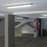 KIT DE 2 PIEZAS DE LAMPARA DE INTERIOR LED TECNOLITE OPORTO II PARA SOBREPONER A PRUEBA DE VAPOR 32W LUZ BLANCA NEUTRA BASE G5