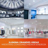 KIT DE 2 PIEZAS DE LAMPARA DE FILAMENTO LED 32W 100-277V CRI80 5000LM 5000K 25000HR IP65 BASE E27