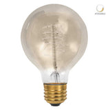 KIT DE 6 PIEZAS DE FOCO INCANDESCENTE TECNOLITE VINTAGE 35W LUZ SUAVE CÁLIDA BASE E27 FILAMENTO G80