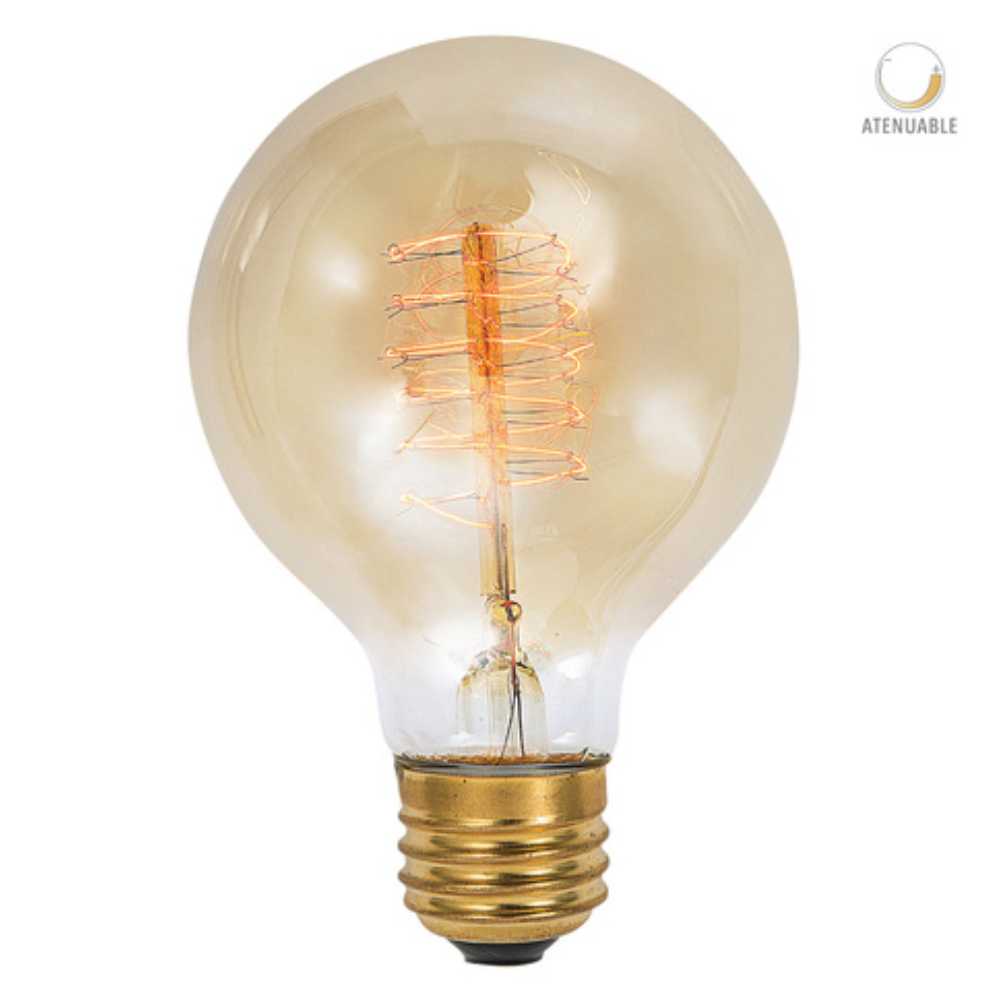 KIT DE 6 PIEZAS DE FOCO INCANDESCENTE TECNOLITE VINTAGE 35W LUZ SUAVE CÁLIDA BASE E27 FILAMENTO G80