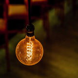 KIT DE 6 PIEZAS DE FOCO INCANDESCENTE TECNOLITE VINTAGE 35W LUZ SUAVE CÁLIDA BASE E27 FILAMENTO G80