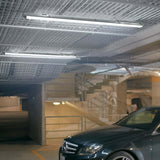 KIT DE 2  LÁMPARAS LINEALES LED PARA SOBREPONER A PRUEBA DE VAPOR 36W LUZ BLANCA NEUTRA BASE G13 OPORTO IV TECNOLITE