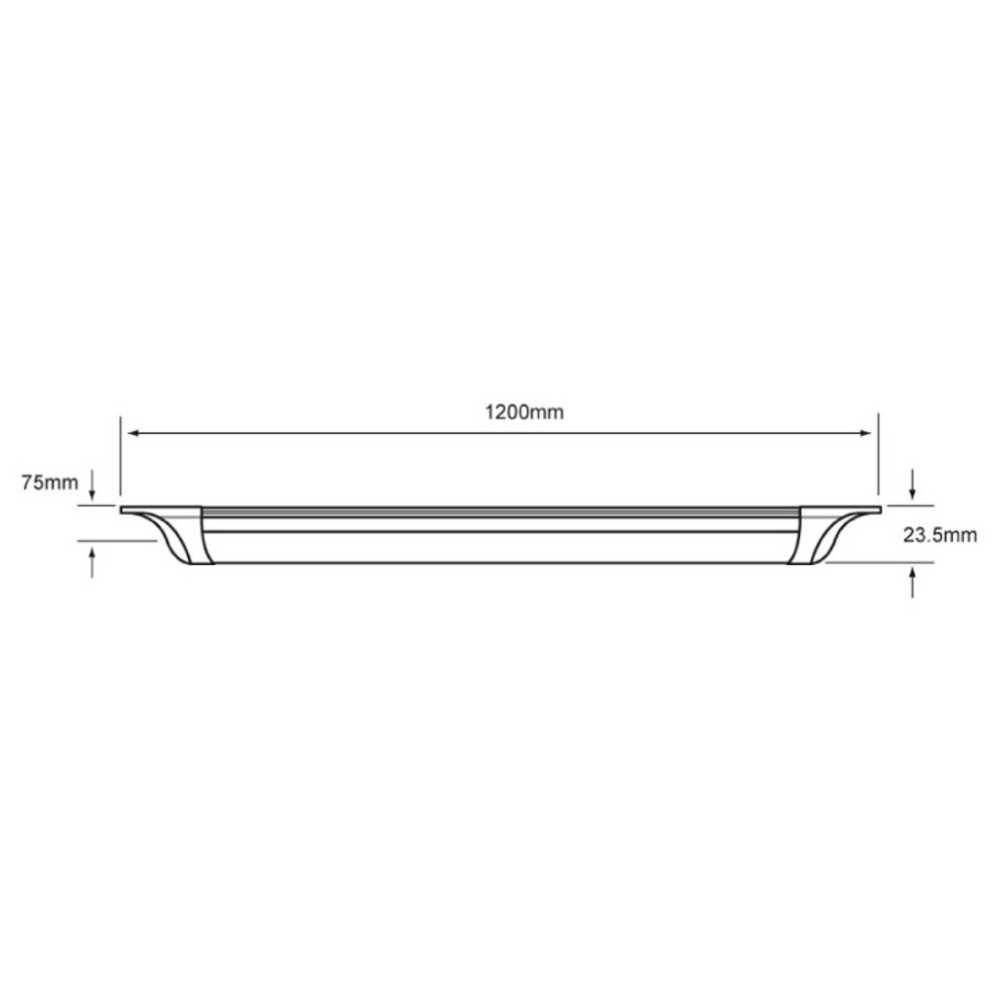KIT DE 2 PIEZAS DE LAMPARA LINEAL LED TECNOLITE CAPELLA III PARA SOBREPONER 36W LUZ DE DIA